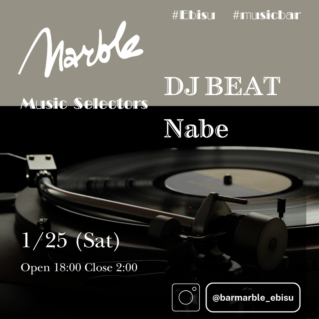 1/25 (Sat) DJ BEAT & Nabe