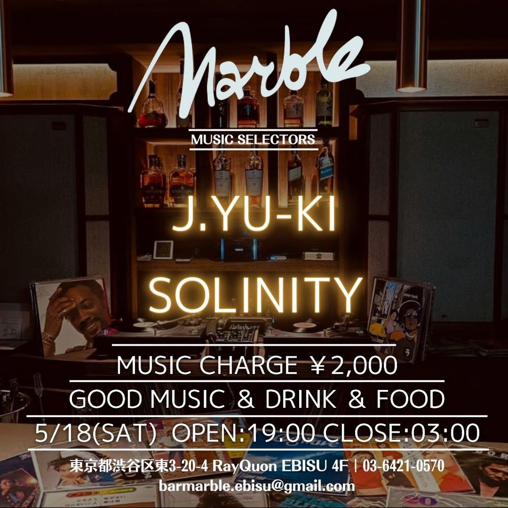 5/18(Sat) J.YU-KI & Solinity